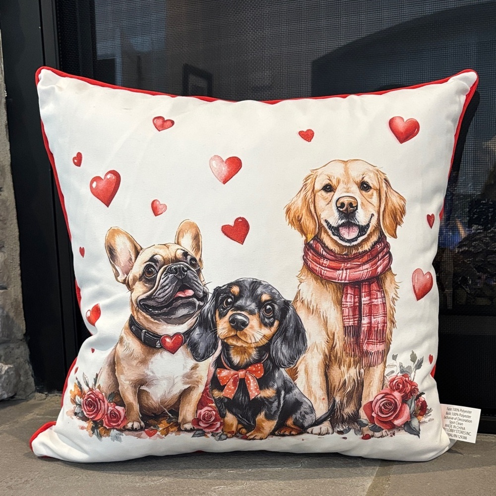 Hobby Lobby Valentines Day Down Feather Filled,Golden Labrador,Pug & Dachshund